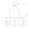 Миниатюра фото подвесная люстра bogates 333/8 | 220svet.ru