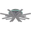 Миниатюра фото потолочная светодиодная люстра reluce 09824-3.3-4+4c cr (rgb) | 220svet.ru