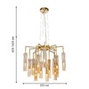 Миниатюра фото подвесная люстра favourite orgel 4500-15p | 220svet.ru