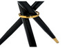 Миниатюра фото стол стеклянный woodville rock 100х75 white / black 15536 | 220svet.ru