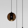 Миниатюра фото подвесная светодиодная люстра eurosvet 50258/3 led дымчатый/ бежевый/ шоколад | 220svet.ru