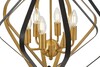 Миниатюра фото подвесная люстра lumina deco crulia ldp 8005-6 bk+md | 220svet.ru