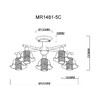 Миниатюра фото потолочная люстра myfar lisa mr1481-5c | 220svet.ru