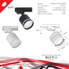 Миниатюра фото трековый светильник reluce 53002-9.3-001ld gx53 bk | 220svet.ru