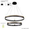 Миниатюра фото подвесной светодиодный светильник crystal lux fernando sp123w led black/gold | 220svet.ru