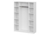 Миниатюра фото шкаф комплектация 3 woodville даиго с антресолью белый текстурный 676151 | 220svet.ru