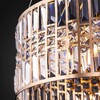 Миниатюра фото подвесная люстра eurosvet lory 10125/5 золото/прозрачный хрусталь strotskis smart | 220svet.ru