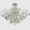 Миниатюра фото потолочная люстра crystal lux esmiralda pl9 silver | 220svet.ru