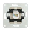 Миниатюра фото розетка lk studio компьютерная rj-45 кат. 5е с накладкой (белый) lk80 846104-1 | 220svet.ru
