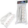 Миниатюра фото удлинитель uniel ultra 5гн х 5м с/з s-gcu5-5 white ul-00010009 | 220svet.ru