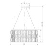 Миниатюра фото подвесная люстра eurosvet lory 10125/5 золото/прозрачный хрусталь strotskis smart | 220svet.ru
