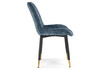 Миниатюра фото стул на металлокаркасе woodville seda 1 blue / black / gold 15774 | 220svet.ru