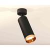 Миниатюра фото комплект накладного светильника ambrella light techno spot xm6343005 sbk/pyg черный песок/золото желтое полированное (a2210, c6343, n6134) | 220svet.ru