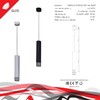 Миниатюра фото подвесной светильник reluce technical 16008-0.9-001ld 300mm gu10 wt | 220svet.ru