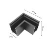 Миниатюра фото коннектор l-образный favourite logica 1013-cu-002 | 220svet.ru