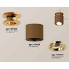 Миниатюра фото комплект накладного светильника ambrella light xs7404120 scf/pyg кофе песок/золото желтое полированное (n7929, c7404, n7004) | 220svet.ru
