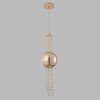 Миниатюра фото подвесной светодиодный светильник crystal lux navajo sp3w led gold | 220svet.ru