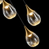 Миниатюра фото подвесная светодиодная люстра delight collection md24001004-12a gold/clear | 220svet.ru