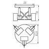 Миниатюра фото спот kanlux sonda ii el-3o b 34926 | 220svet.ru