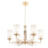 Миниатюра фото подвесная люстра crystal lux gloria sp6 brass | 220svet.ru