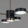 Миниатюра фото потолочная светодиодная люстра reluce 06369-0.3-06 cop+bk | 220svet.ru
