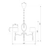 Миниатюра фото подвесная люстра eurosvet 10127/5 хром/прозрачный хрусталь strotskis smart | 220svet.ru