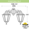 Миниатюра фото светильник уличный настенный fumagalli porpora/rut dn e26.141.000.vxe27dn | 220svet.ru