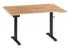 Миниатюра фото компьютерный стол с механизмом подъема 140х80х75 woodville маркос дуб вотан / черный 578407 | 220svet.ru