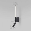 Миниатюра фото бра elektrostandard sarca led 40111/led черный a057584 | 220svet.ru