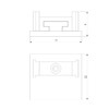 Миниатюра фото заглушка elektrostandard для накладного шинопровода titan line magnetic 85230/00 (2 шт.) a069724 | 220svet.ru