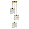 Миниатюра фото подвесная люстра indigo anna v12029/3p gold v000495 | 220svet.ru