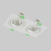 Миниатюра фото встраиваемый светильник crystal lux clt 002c2 wh v2 | 220svet.ru