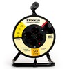 Миниатюра фото удлинитель на катушке feron stekker standart 4 гнезда с/з пвсбм 3*1 50м std01-40-50 49391 | 220svet.ru