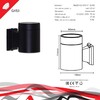 Миниатюра фото настенный светильник reluce 86225-9.2-001ct gx53 bk | 220svet.ru
