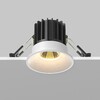Миниатюра фото встраиваемый светодиодный светильник maytoni round dl058-7w2.7k-w | 220svet.ru