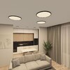 Миниатюра фото потолочный светодиодный светильник denkirs thin dk6522-bk | 220svet.ru
