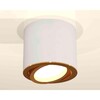 Миниатюра фото комплект накладного светильника ambrella light techno spot xs7401004 swh/pyg белый песок/золото желтое полированное (c7401, n7004) | 220svet.ru
