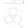 Миниатюра фото светодиодная люстра escada tube 10279/3led | 220svet.ru
