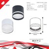 Миниатюра фото потолочный светильник reluce 53001-9.5-001ld gx53 wt | 220svet.ru