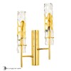 Миниатюра фото бра crystal lux primavera ap2 gold | 220svet.ru