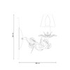 Миниатюра фото бра lucia tucci fiori di rose w107.1 | 220svet.ru