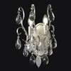 Миниатюра фото настенный светильник crystal lux esmiralda ap2 silver | 220svet.ru