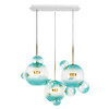 Миниатюра фото подвесной светильник loft it bolle 2027-s3 blue | 220svet.ru