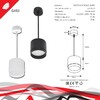 Миниатюра фото подвесной светильник reluce 53007-0.9-001ld gx53 wt | 220svet.ru