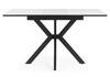 Миниатюра фото керамический стол 100(130)x70 раскладной woodville гардинг белый мрамор / черный 676462 | 220svet.ru