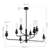 Миниатюра фото подвесная люстра st luce medea sl1244.403.08 | 220svet.ru
