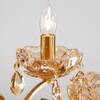 Миниатюра фото подвесная хрустальная люстра strotskis eurosvet escada 10109/6 бронза/тонированный | 220svet.ru