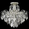 Миниатюра фото потолочная люстра crystal lux esmiralda pl4 silver | 220svet.ru