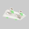 Миниатюра фото встраиваемый светильник crystal lux clt 068c2 wh | 220svet.ru