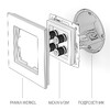 Миниатюра фото акустическая розетка werkel х4 шампань w1185011 4690389157523 | 220svet.ru